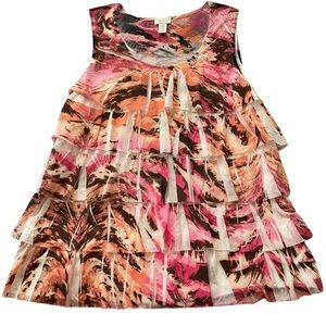 CHICO’S Multicolor Sleeveless Mesh Top